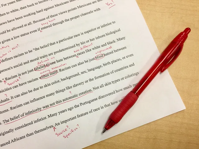 mistakes, editing, school, red ink, corrections, first draft, teacher, red pen, marks, english, classes, editing, editing, editing, editing, editing, red pen. How to build a copywriting services quality checklist